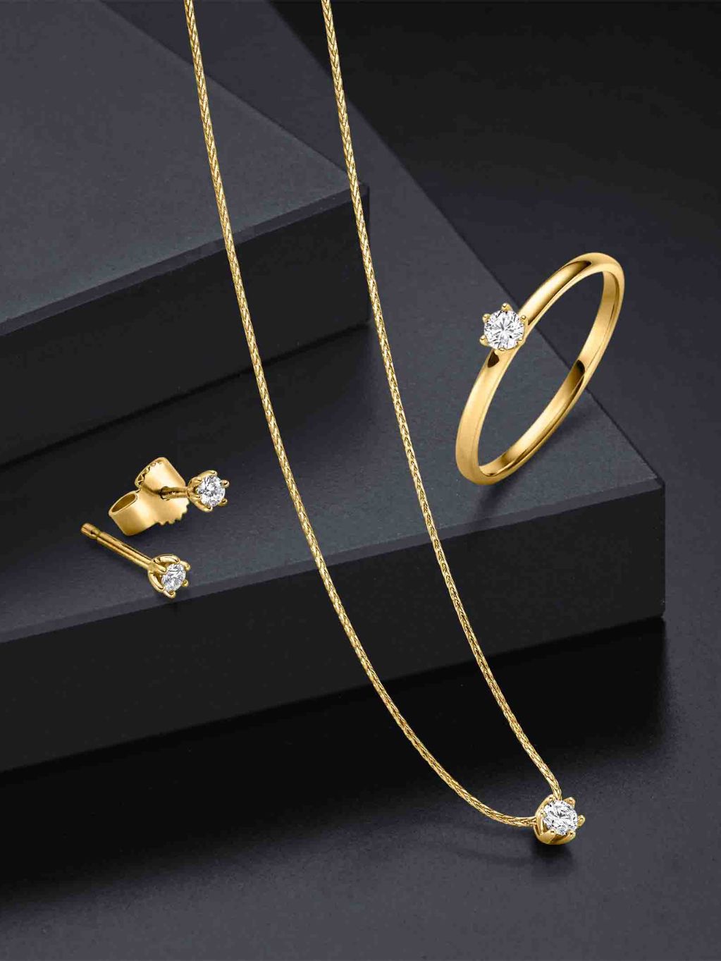 Produktbild von 4tlg. Solitär-Set Stephanie