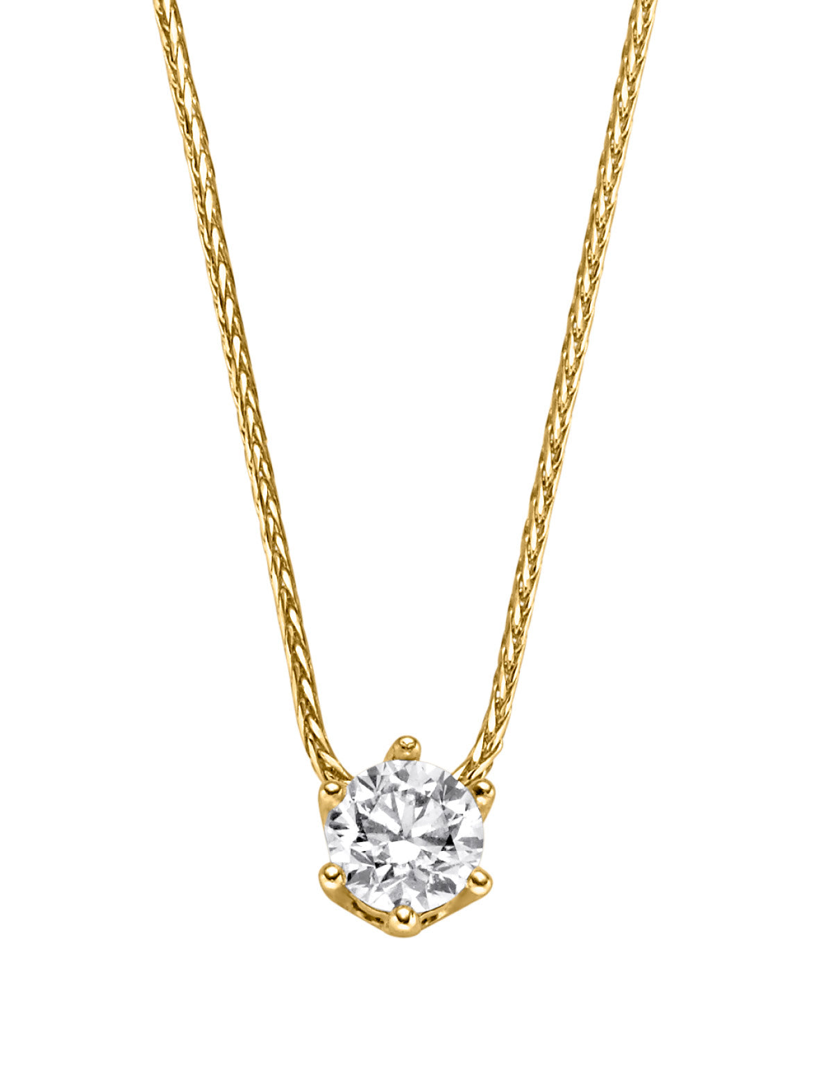 Produktbild von Solitär-Anhänger mit Kette Kara