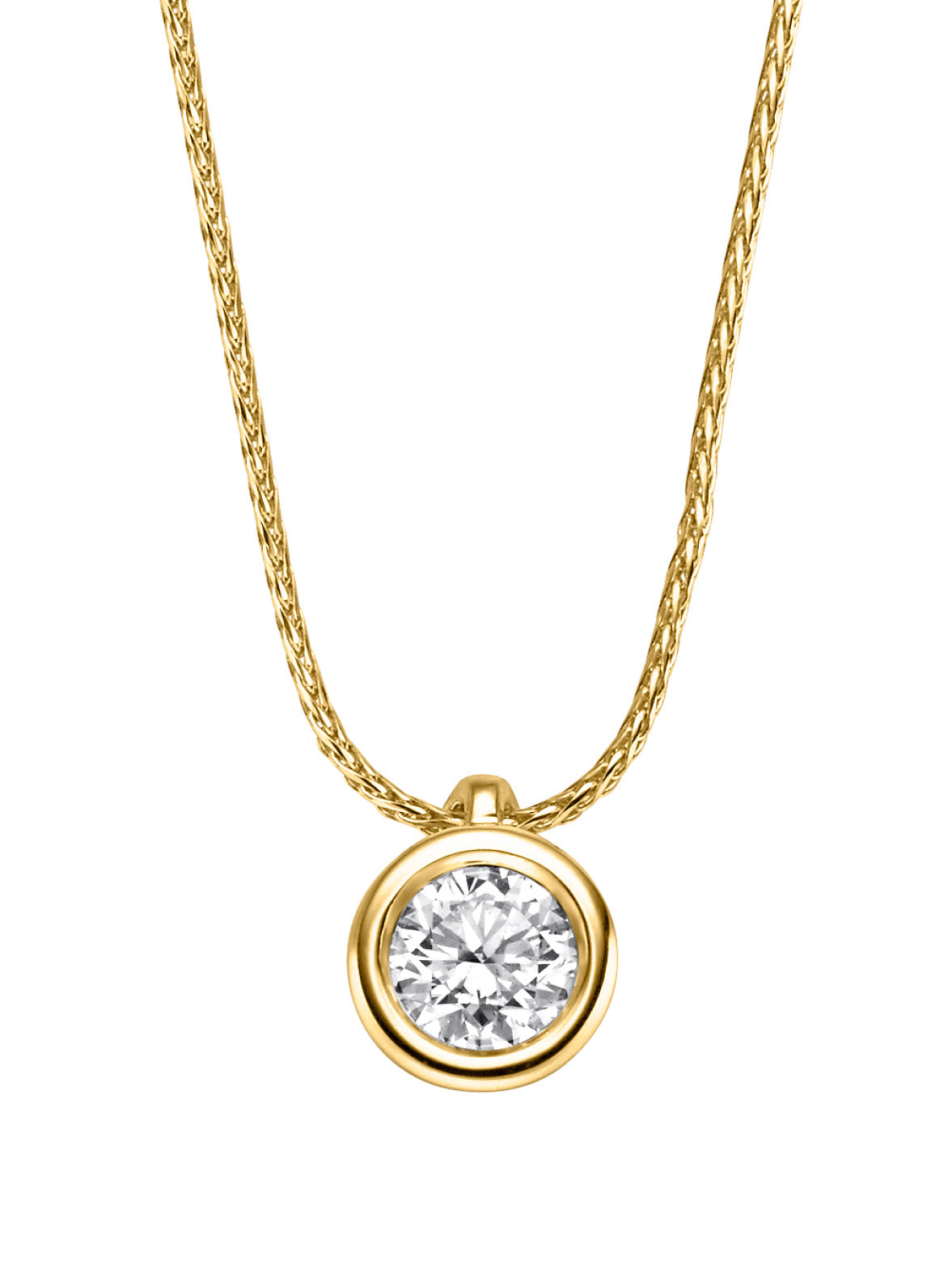 Produktbild von Solitär-Anhänger mit Kette Belle