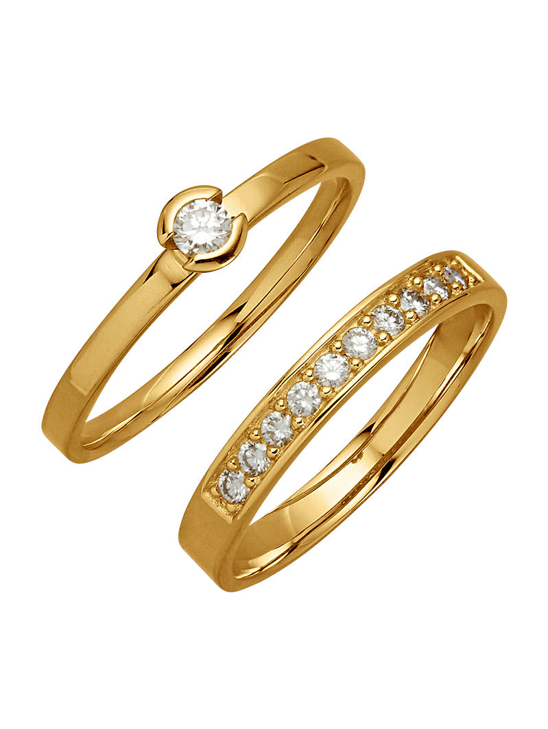 Produktbild von 2tlg. Ring-Set Sable