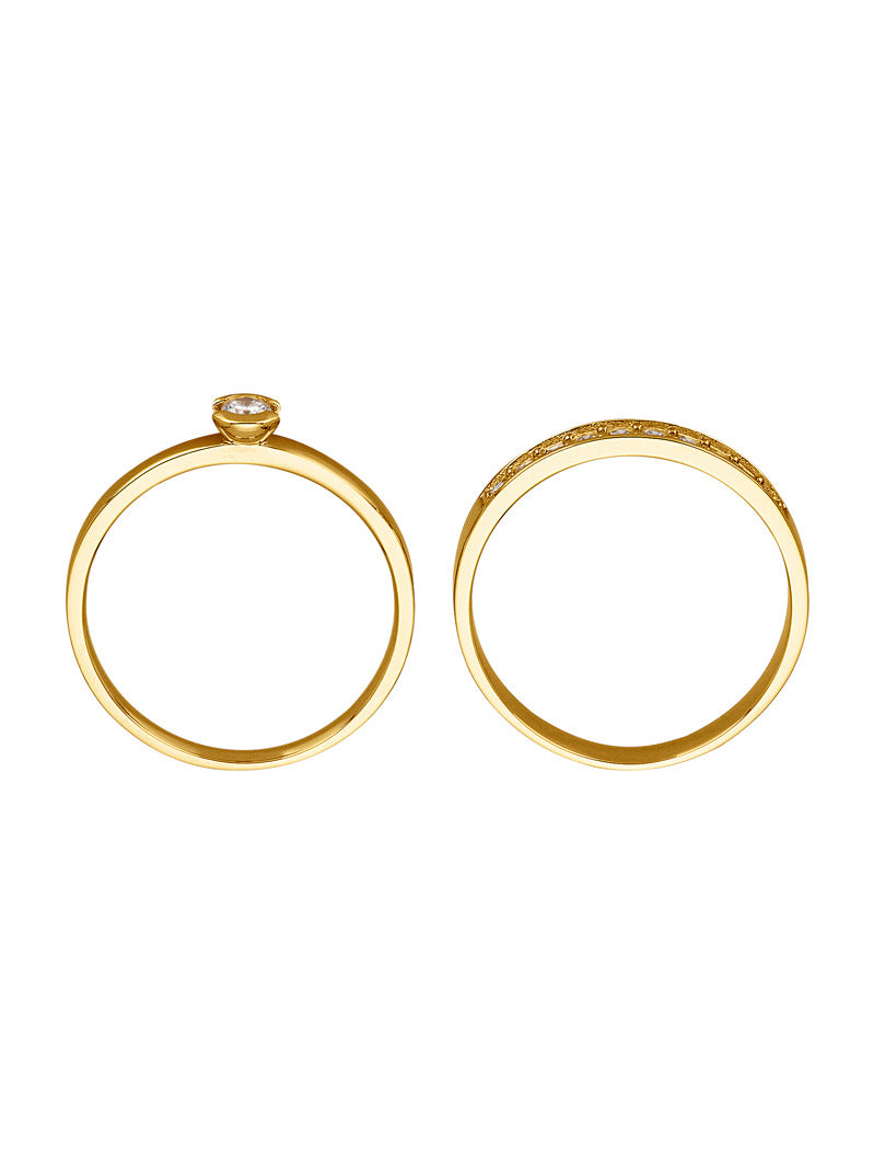 Produktbild von 2tlg. Ring-Set Sable