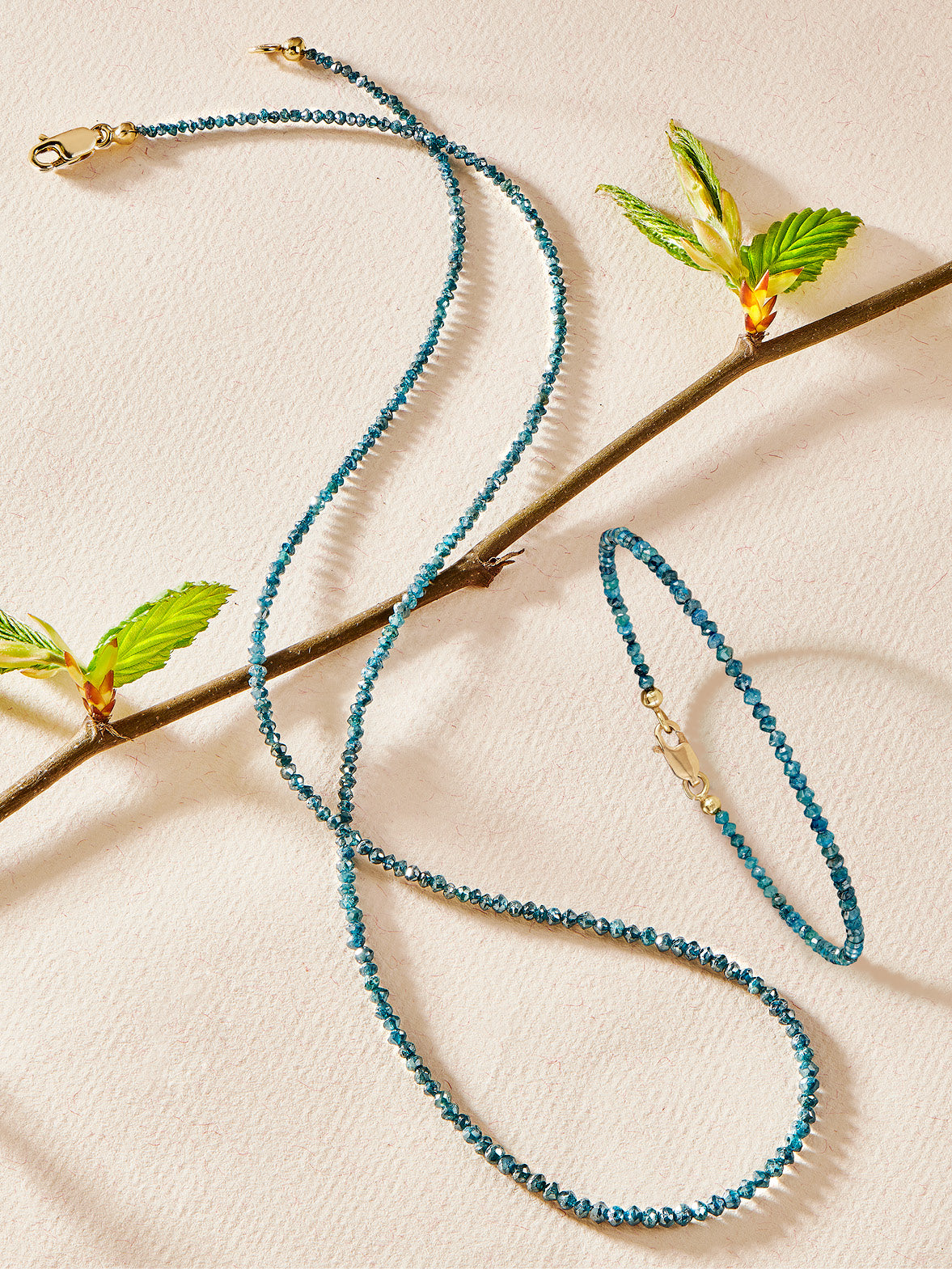 Produktbild von 2tlg. Set Armband und Kette Indigo