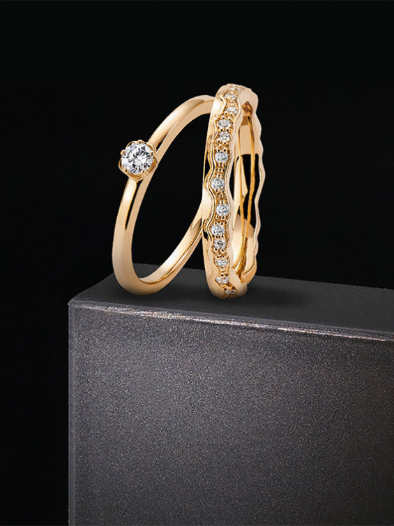 Produktbild von 2tlg. Damenring-Set Idalia