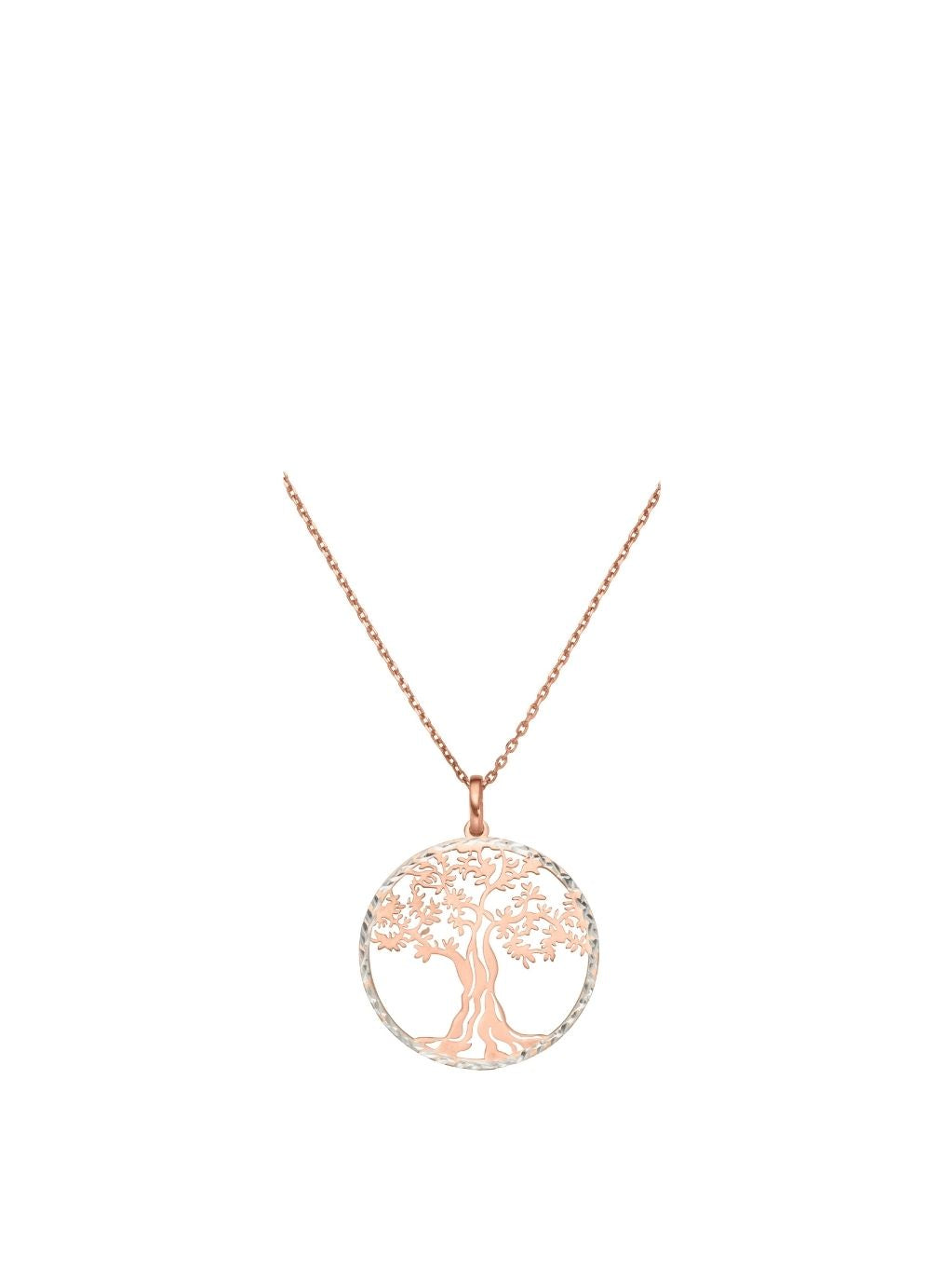Produktbild von Anhänger mit Kette Lebensbaum Roségold