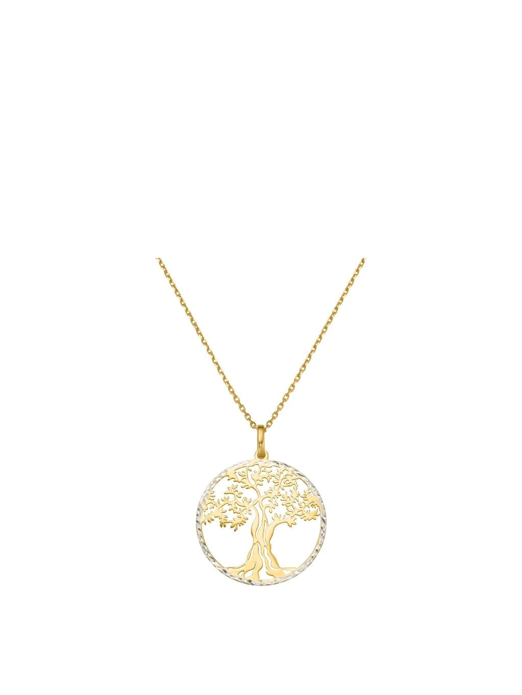 Produktbild von Anhänger mit Kette Lebensbaum Gelbgold