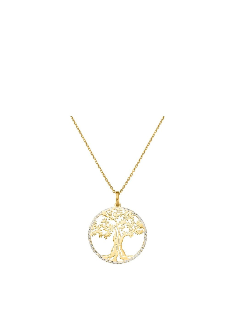 Produktbild von Anhänger mit Kette Lebensbaum Gelbgold
