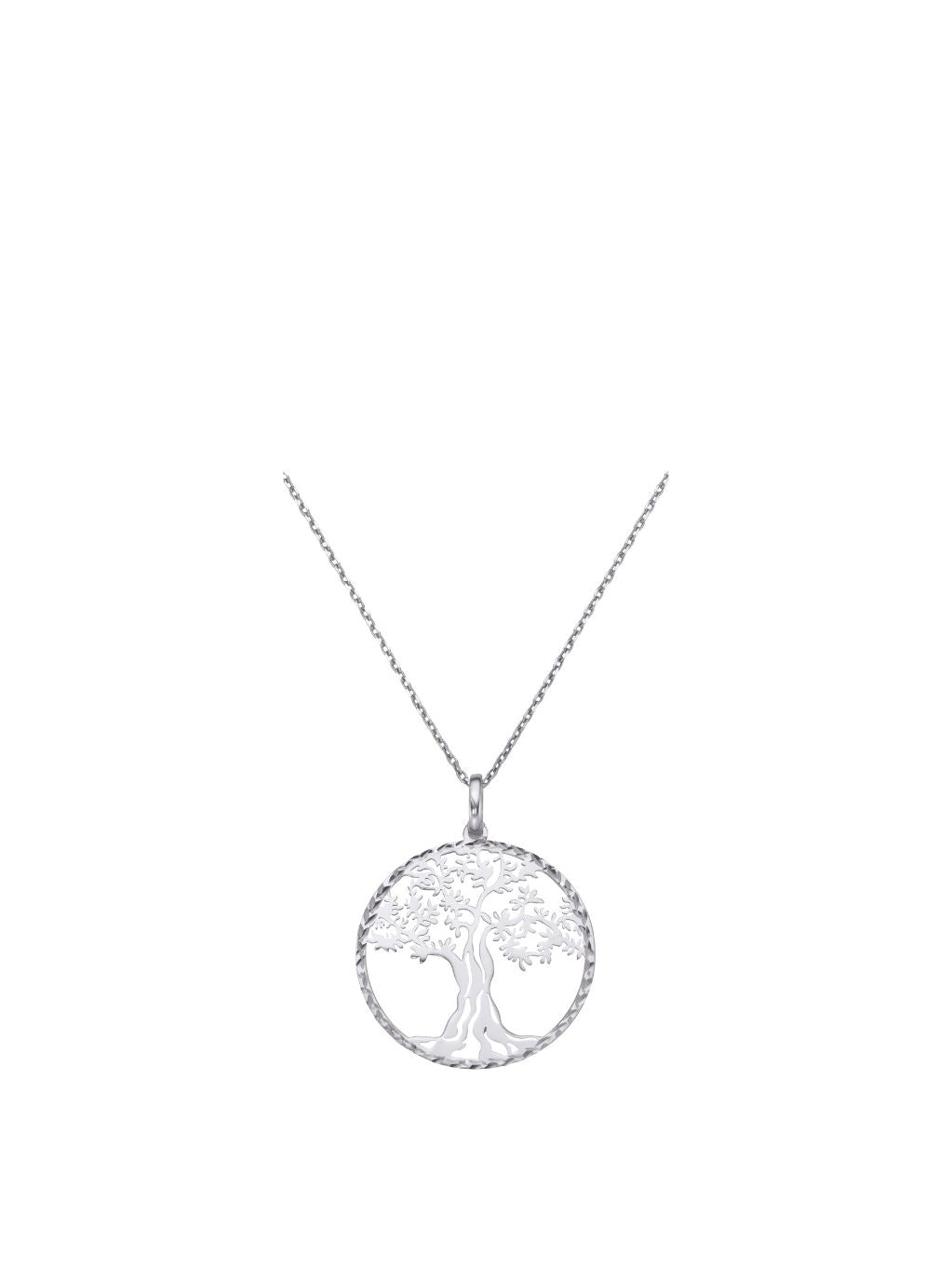 Produktbild von Anhänger mit Kette Lebensbaum Silber