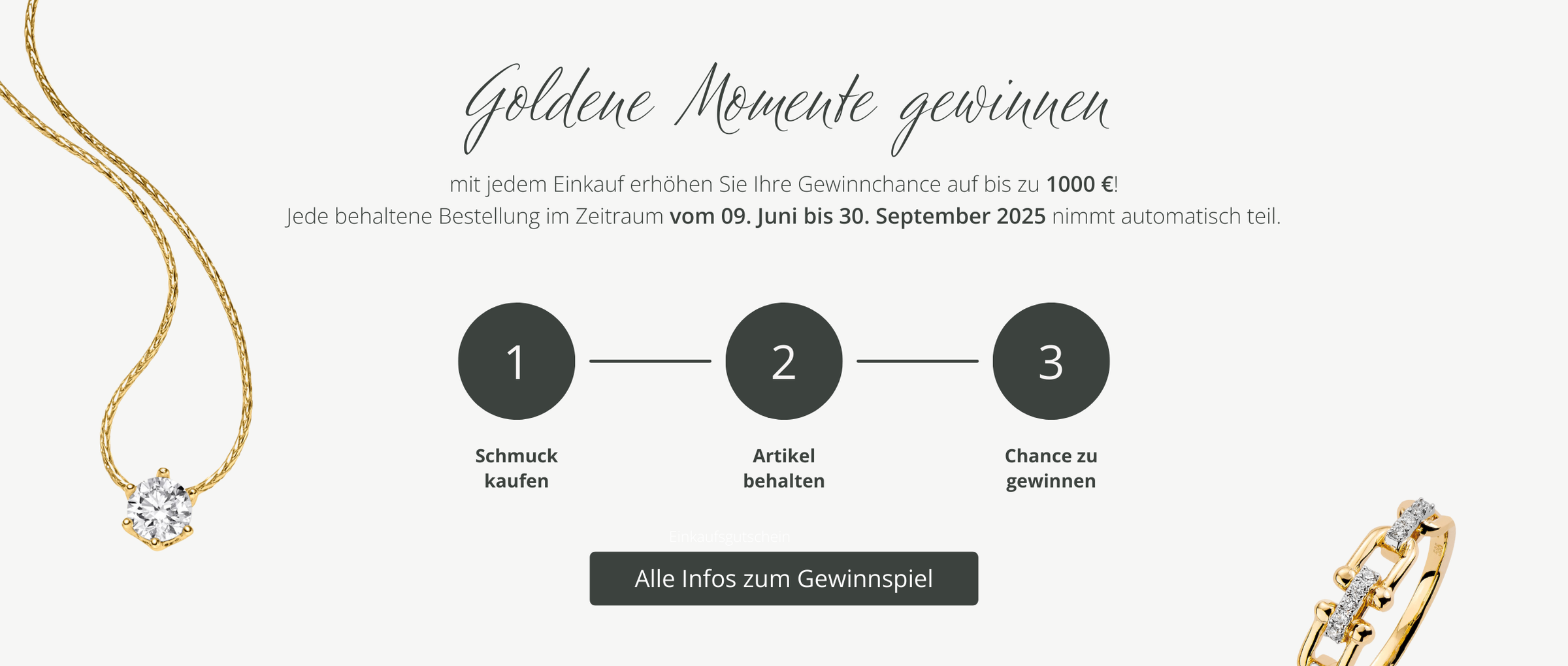 Goldene Momente Gewinnen beim Diemer Gewinnspiel
