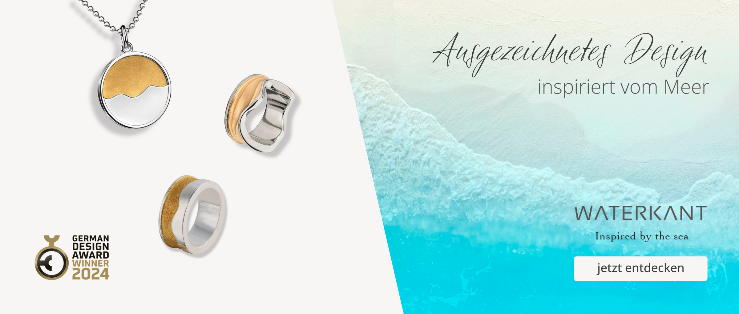 Waterkant-Schmuck und Foto vom Meer